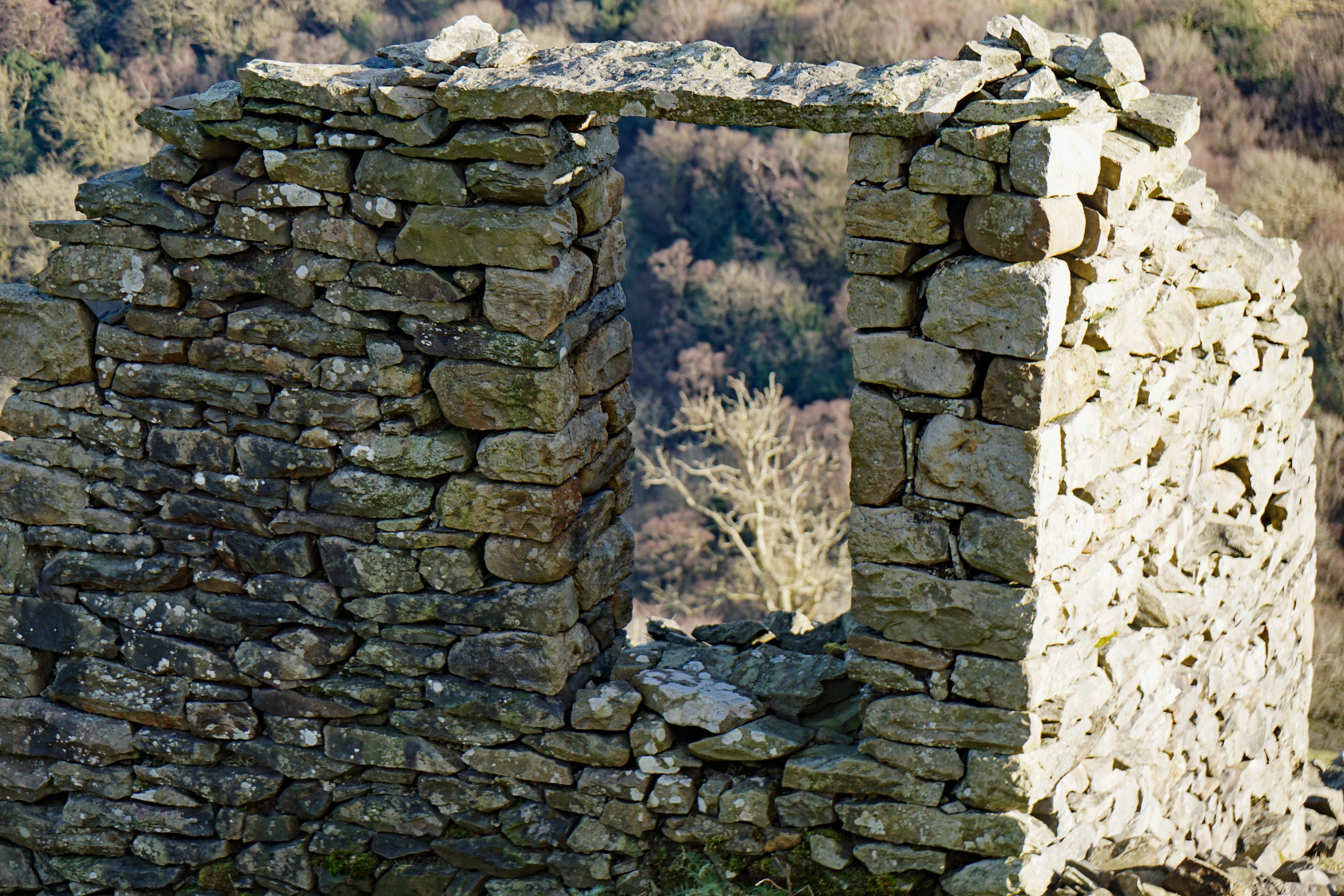 Remains of a lake district stone hut